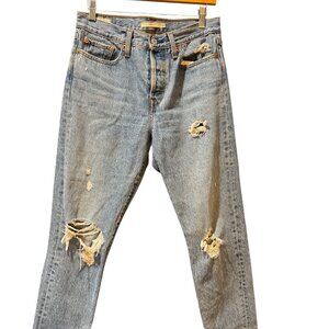 Levi’s High Rise Wedgie Distressed Light Wash Jeans – Size 28 (≈ Size 6/8 Regula